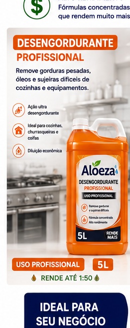 Desengordurante Profissional Aloeza 5L